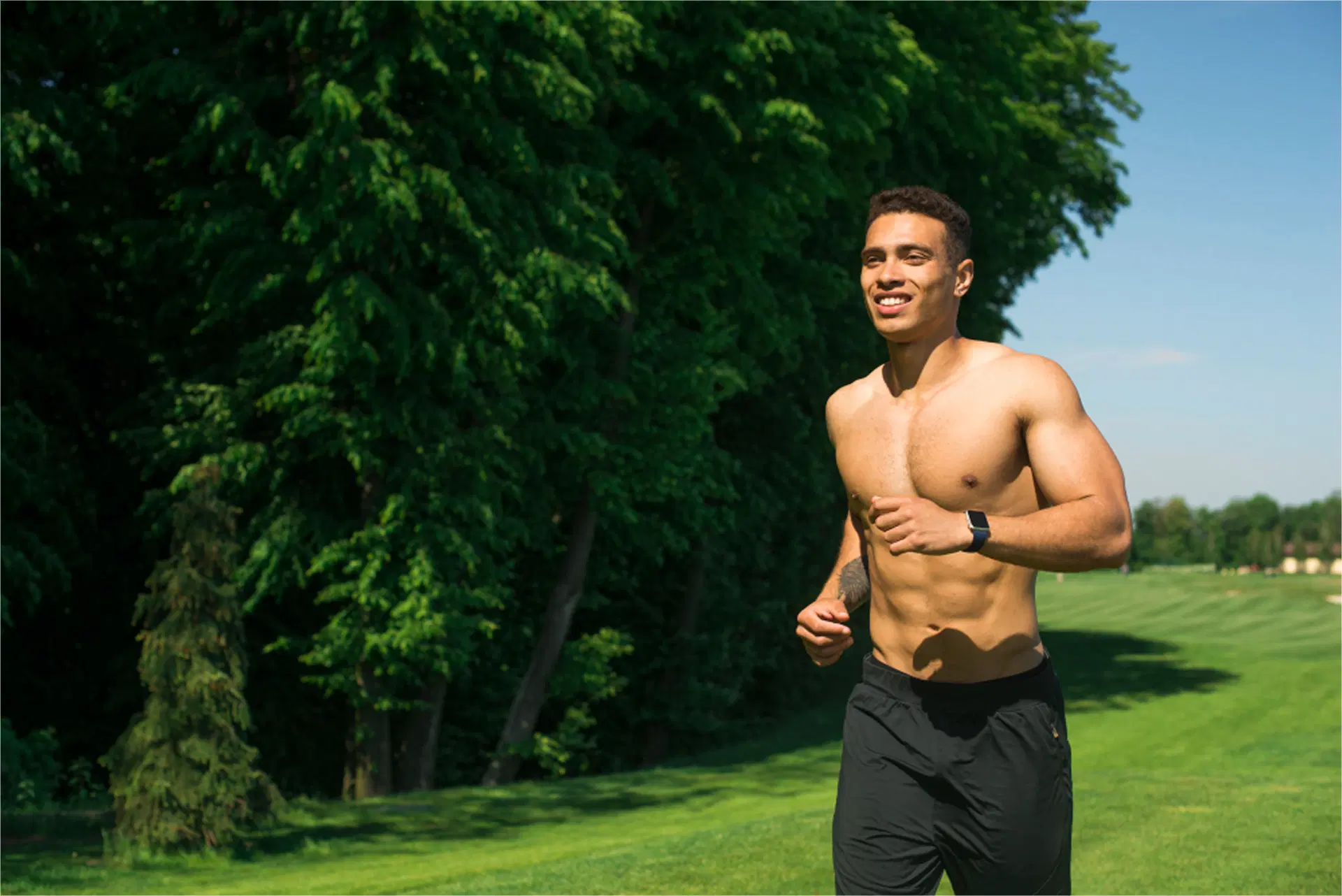 Male client working out after sermorelin program
